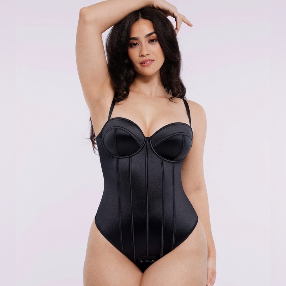 ShapeLLX - Bare Essentials - Air Slim - Retro Style - Thong Bodysuit - L